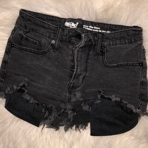 Black shorts high rise